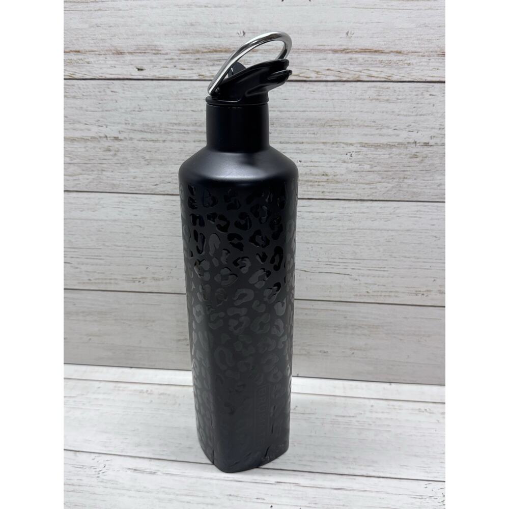 Brumate Rehydration 16oz Stainless Steel Water Bottle W/ Sip Straw Lid - Black